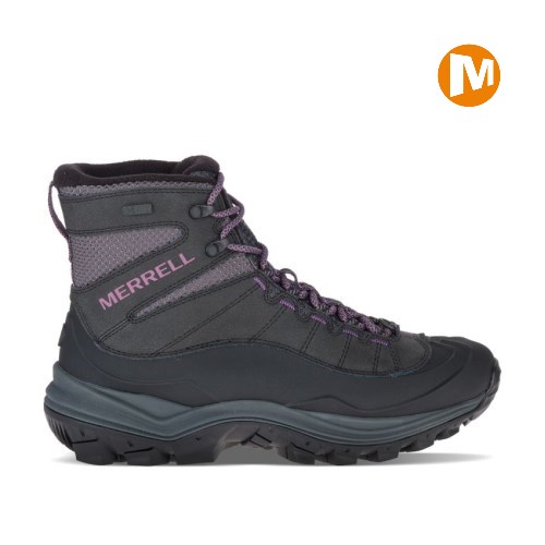 Merrell Thermo Chill Mid Shell Waterproof Womens Boots Black UK.WRQX
